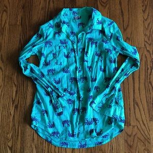 Paisley Elephant button up